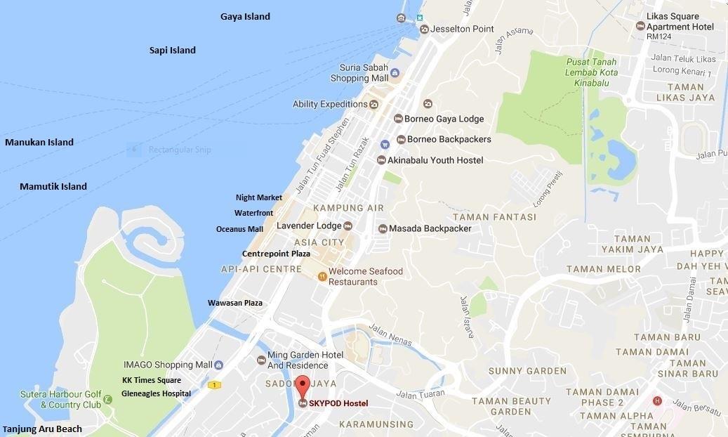 Skypod Boutique Hostel Kota Kinabalu Eksteriør bilde